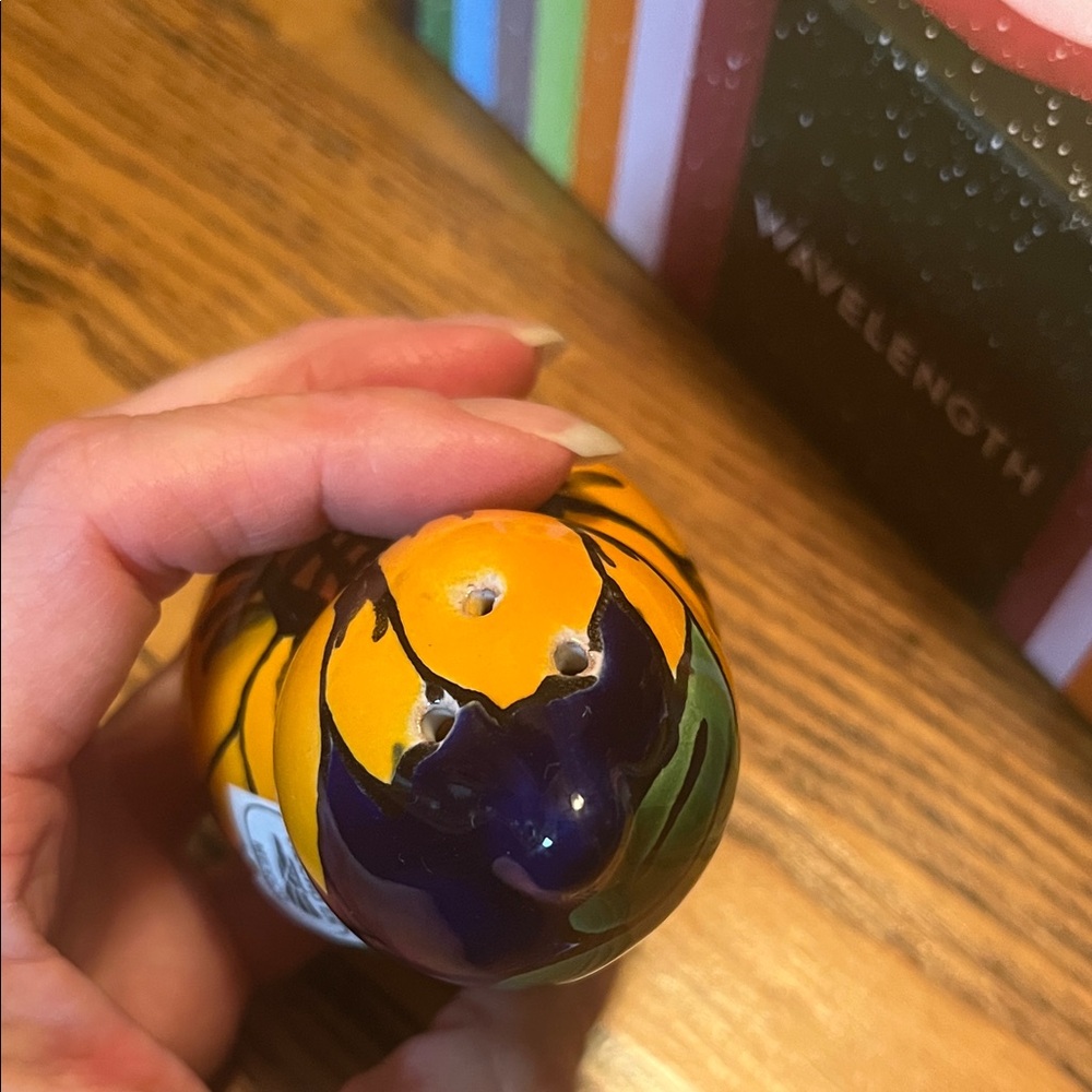 Hand-Painted Floral Salt and Pepper Shakers - Picture 6 of 14
